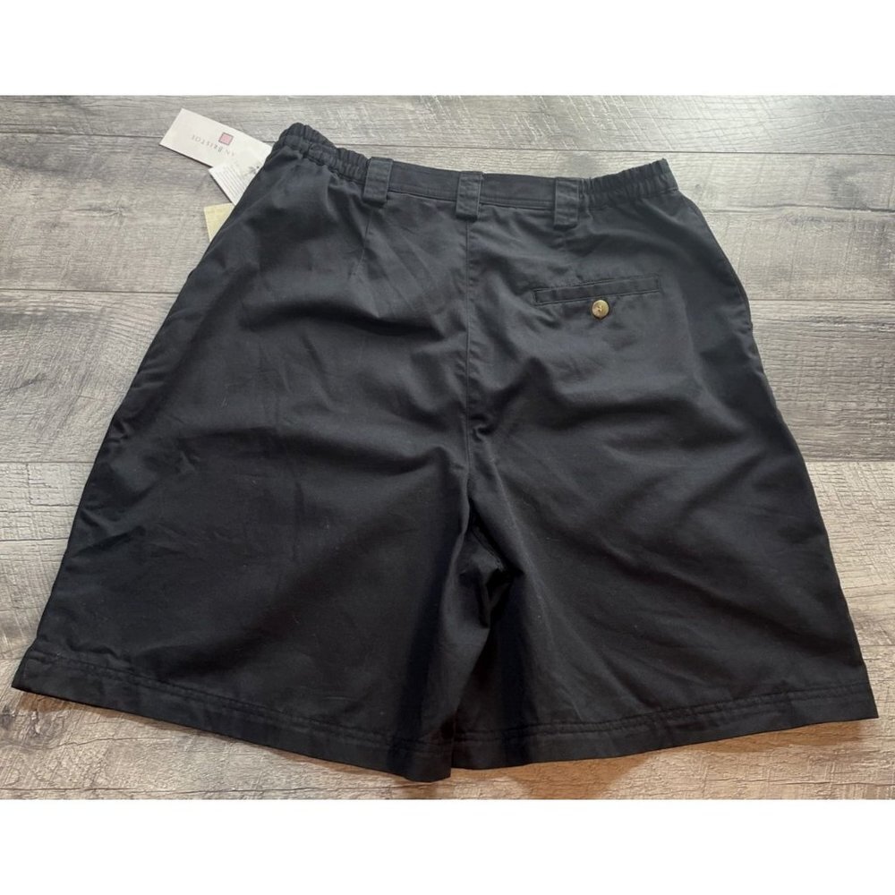 NEW Susan Bristol Mom Shorts Womens 12 Black Bermuda Cotton‎ High Waist 90s - Picture 2 of 8